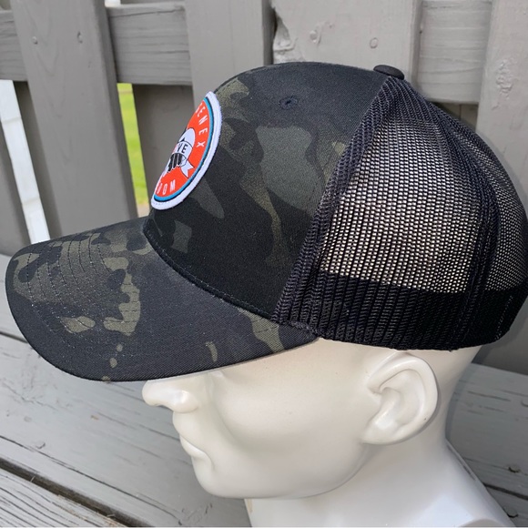 Progenex Camo Hat Mesh Snapback Fitness Gym Love Freedom Protein Shake Hunter - Picture 5 of 7